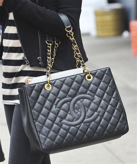 chanel classic shopping tote|Chanel gst tote.